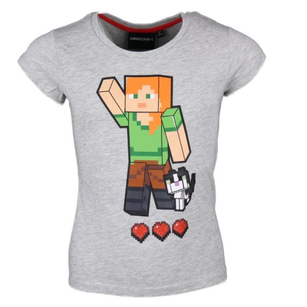 Minecraft Alex Kinder T-Shirt Kurzarm Shirt Rabatt