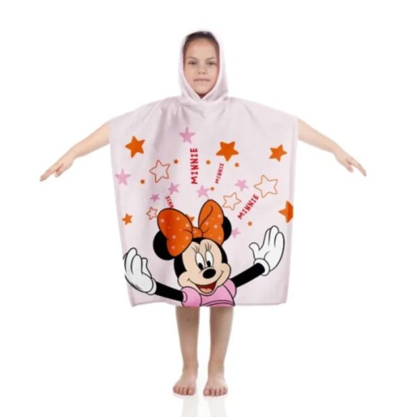 Minnie Maus Kinder Mädchen Poncho Badetuch Schn?ppchen